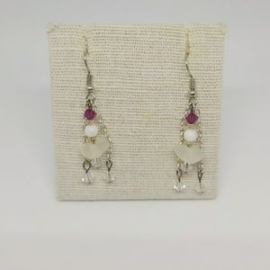 Handmade beach glass earrings